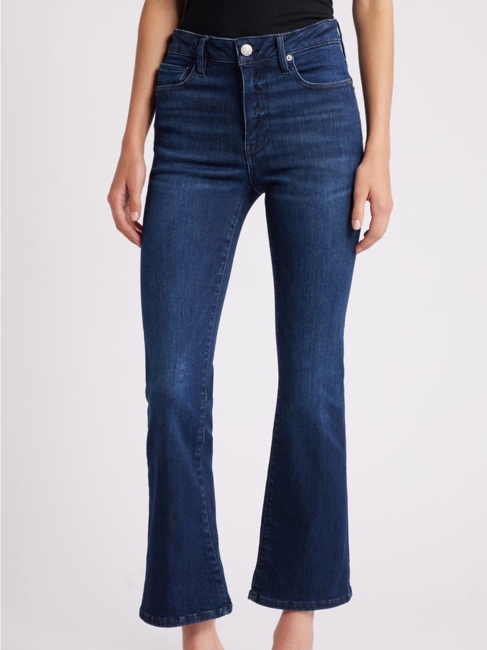 Frame Denim Women's Dark Blue High-Rise Flare Jeans